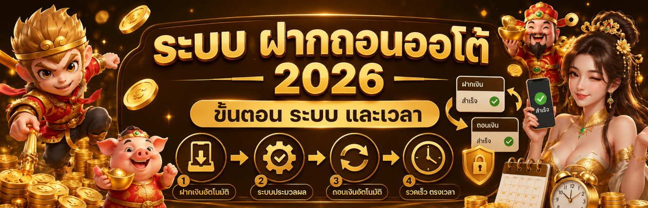 ระบบ ฝากถอนออโต้ ขั้นตอน ระบบ และเวลา ปก